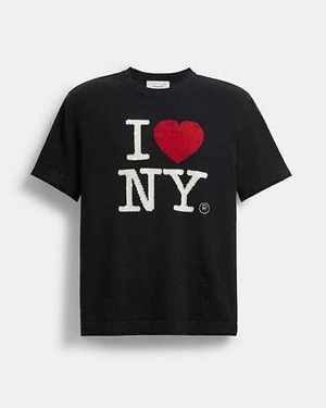 COACH New York Knit T-shirt - Black
