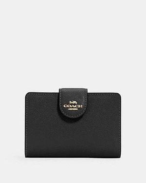COACH Medium Corner Zip Wallet - Black