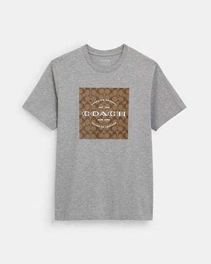 COACH Signature T-Shirt - Grey
