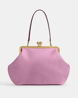 COACH Large Kisslock Frame Bag - Purple