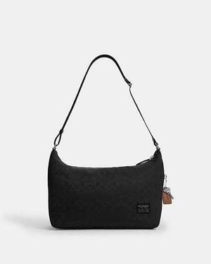 COACH Leo Crossbody In Signature Nylon - Black