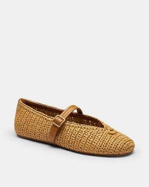 COACH Merceditas Suaves Con C Esculpida - Negro