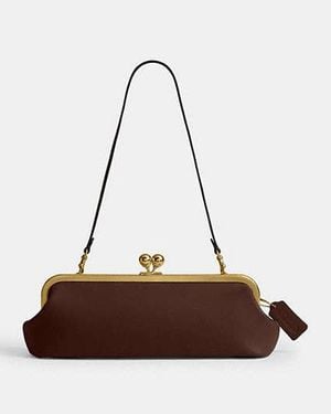 COACH Borsa A Cornice Con Chiusura Kisslock 30 - Nero
