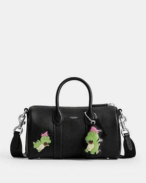 COACH Brain Dead Compass Bag 25 With Darby Dino And Charm - Black