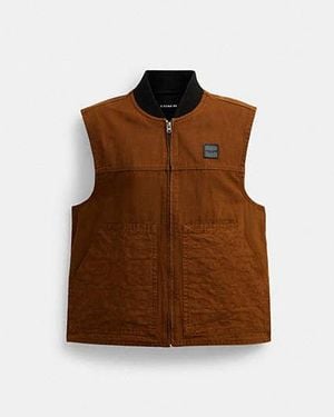 COACH Work Vest - Black