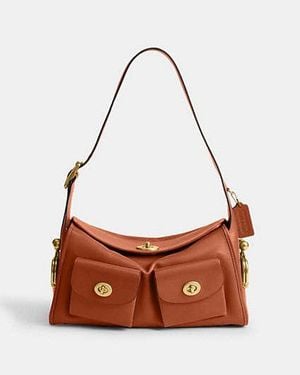 COACH Sac Haversack À Fermeture Turnlock - Noir