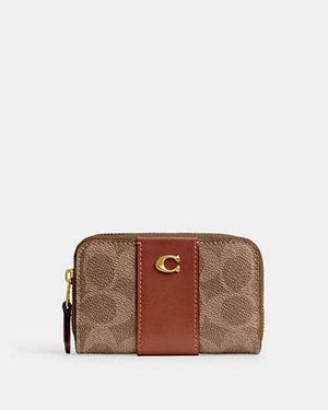 COACH Essential Small Zip Around Card Case - Black