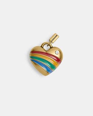 COACH Heart Schnürsenkelanhänger - Schwarz