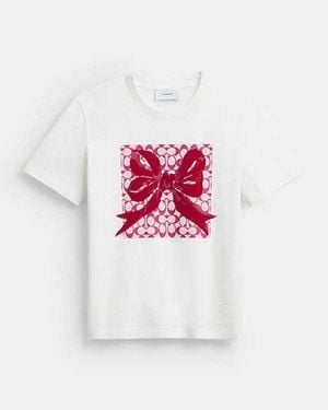 COACH Camiseta Clásica De Corte Cuadrado De Firma - Negro