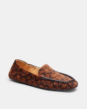 COACH Phoebe Soft Loafer Aus Signature Chenille Für Frauen - Braun