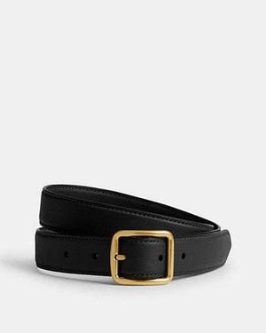 COACH Classic Buckle Belt With Hip Detail%2c 25mm - Black