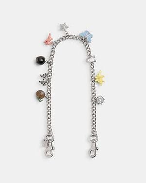 COACH Cadena Con Correas Y Colgantes - Negro