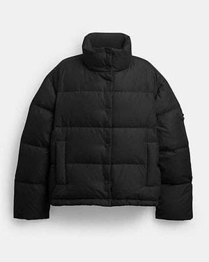 COACH Short Puffer Jacket - Black