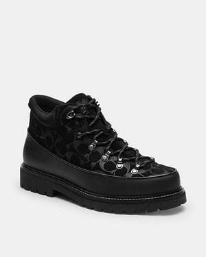 COACH Bradley Hiker In Signature Suede - Black
