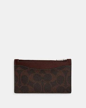 COACH Zip Card Case - Black
