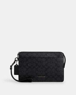 COACH Zip Pouch - Black