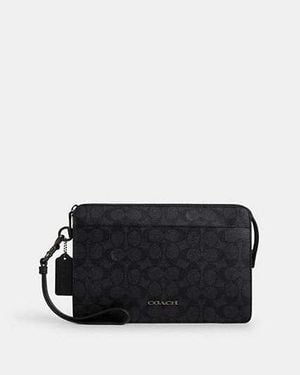 COACH Zip Pouch - Black