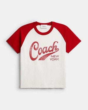 COACH Sporty Script 90's Fit T-Shirt - Black