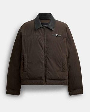 COACH Heritage C Puffer Jacket - Black