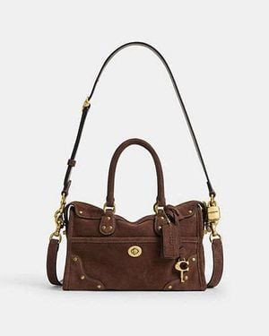 COACH Bolso Satchel Rhyder 24 - Negro