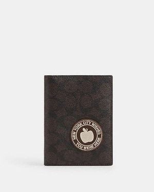 COACH Passport Card Case - Black
