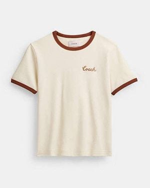 COACH Coach Ringer T-Shirt - Black