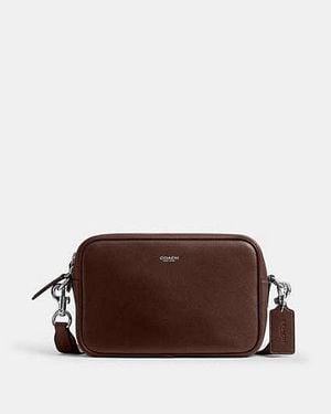 COACH Radio Camera Bag Cross Body Handbags, Leather - Brown