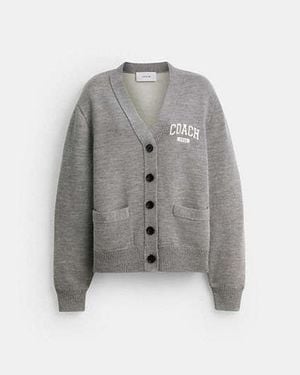 COACH Cardigan Doppiamente Fodera Con Bottoni - Nero