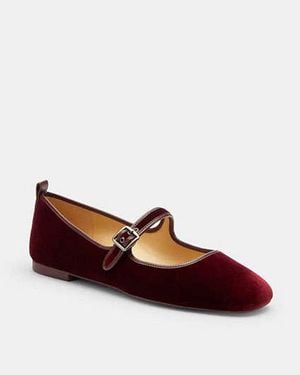 COACH C Rivet Mary Jane - Red