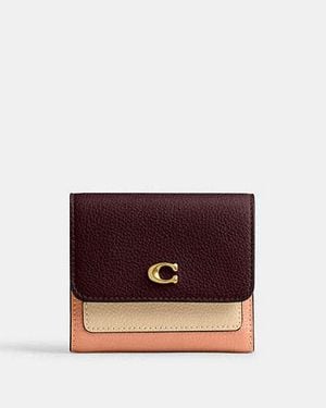 COACH Mila Small Flap Wallet - Black
