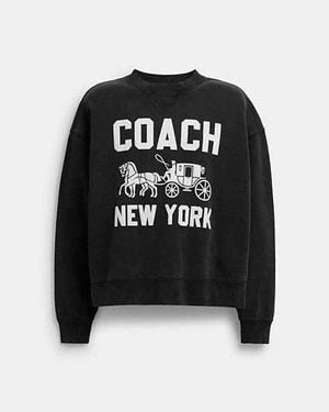 COACH Sudadera Con Caballo Y Carruaje - Negro