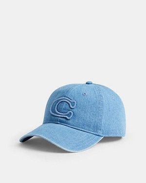 COACH Gorra De Béisbol Con Parche Signature En Azul