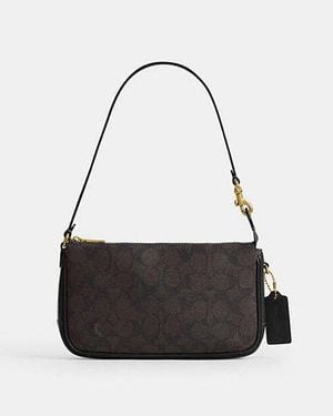 COACH Bolso Plaza En Signature Upcraftedpiel - Negro