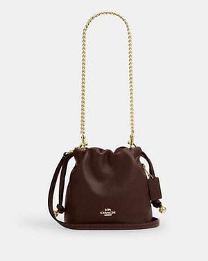 COACH Faye Mini Drawstring Bag - Black