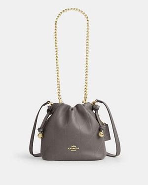 COACH Faye Mini Drawstring Bag - Black