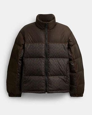 COACH Signature Down Jacket - Black