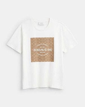 COACH Signature Square T-Shirt - Black