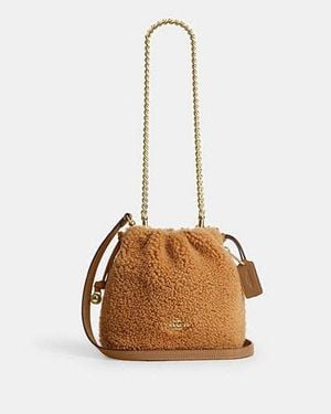 COACH Faye Mini Drawstring Bag - Black