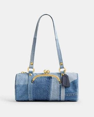 COACH Kisslock Barrel Bag 28 - Blue