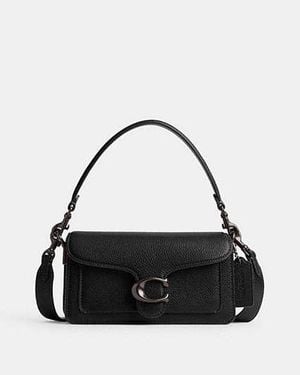 COACH Tabby 20 Leather Shoulder Bag - Black