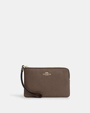 COACH Tasche Mit Handschlaufe Und Rundumreissverschluss - Schwarz