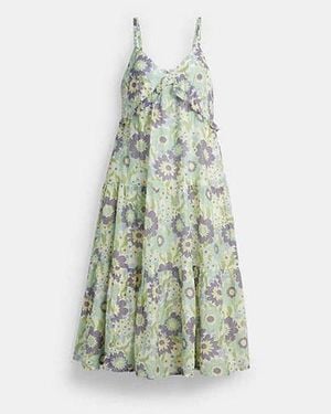 COACH Cotton Voile Maxi Dress - Black