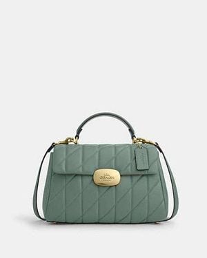 COACH Borsa Eliza Trapuntata Con Manico Superiore - Verde