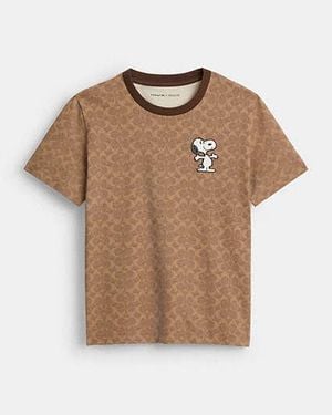 COACH Camiseta Clásica De Firma Coach X Peanuts - Negro