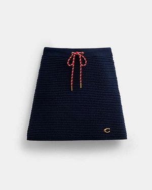 COACH Textured Knit Skirt - Black