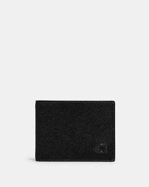 COACH Slim Billfold Wallet - Black