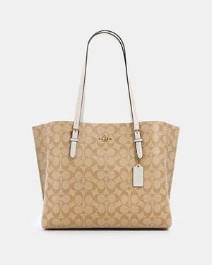 COACH Mollie Tote In Signature Canvas - Black