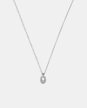 COACH Signature Pavé Necklace - Black