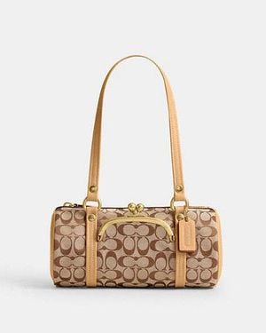 COACH Kisslock Barrel Bag 28 - Black
