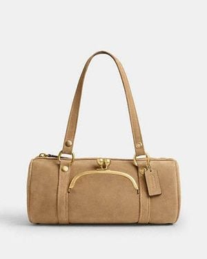 COACH Kisslock Barrel Bag - Black